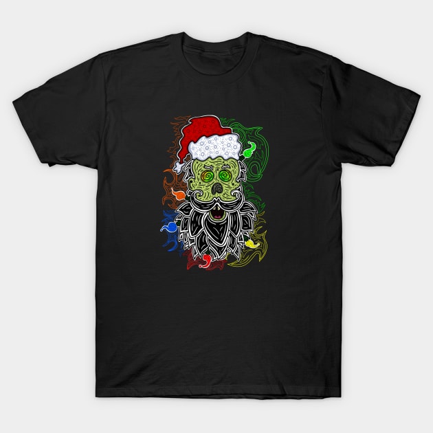 Zombie Santa (Version #2) T-Shirt by mm92